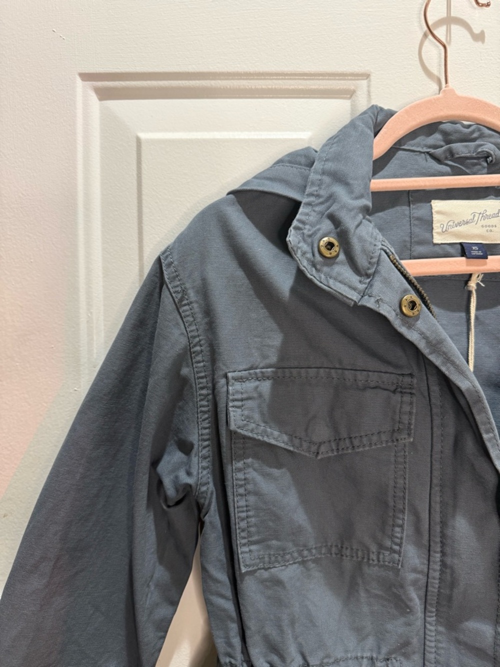 Universal Thread Graphite Utility Jacket with Hood - Picture 3 of 5